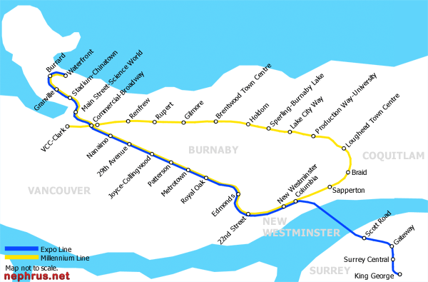 SkyTrain Map