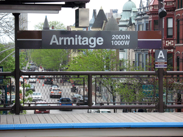 Armitage platform sign