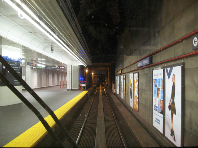 View from the front of a Mark II car