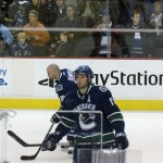 Ryan Kesler during pre-game skate