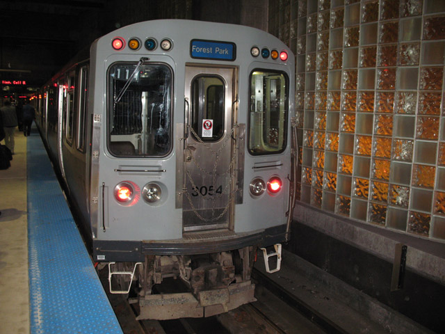 Blue Line at O'Hare station