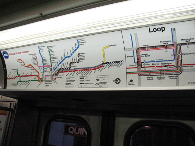 CTA transit map