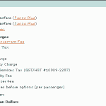 Canadian airfare fees Canadian airfare fees