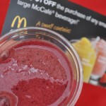 McDonalds McCafe blueberry pomegranate fruit smoothie