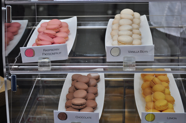 A variety of macarons