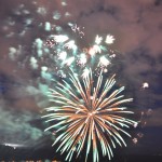 Out of focus fireworks