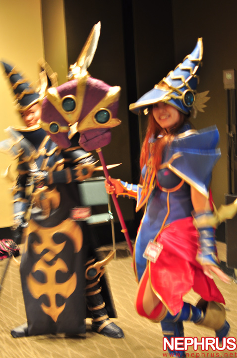 Dark Magician and Dark Magician Girl from Yu-Gi-Oh!