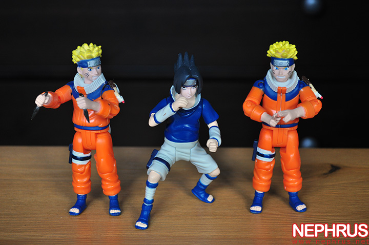 Naruto and Sasuke 3.5" figures