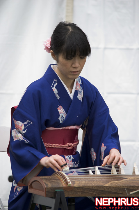 Kozue Matsumoto plays the koto