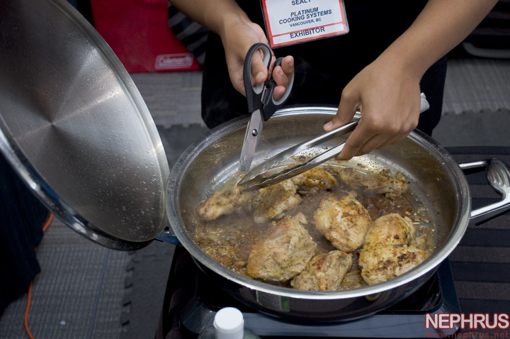 Chicken cooking