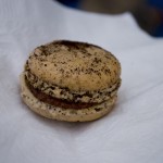 Chocolate espresso macaron