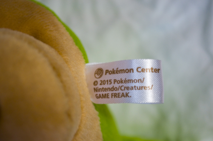Chespin Pokémon Center tag