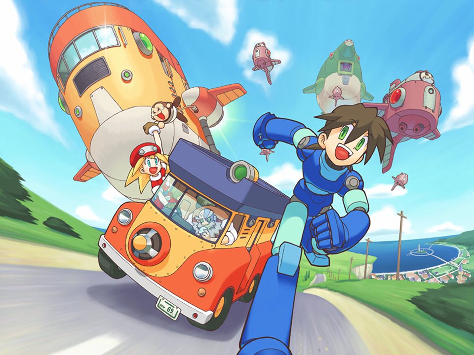 Mega Man Legends promo artwork
