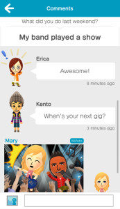 Miitomo chat Miitomo chat