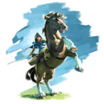 Link riding horse
