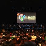 Fans filling the auditorium at the Queen Elizabeth Theatre.