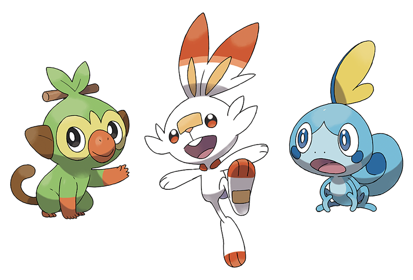Pokémon Sword and Pokémon Shield starters