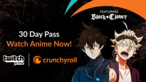 Crunchyroll Twitch Prime Partnership