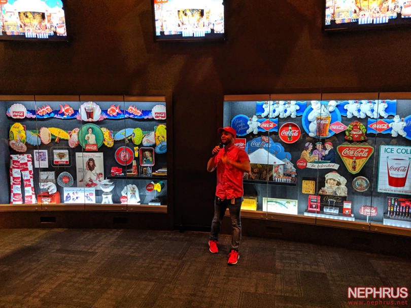 Our Host at the World of Coca-Cola.