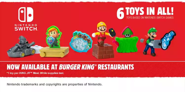 Nintendo toys at Burger King