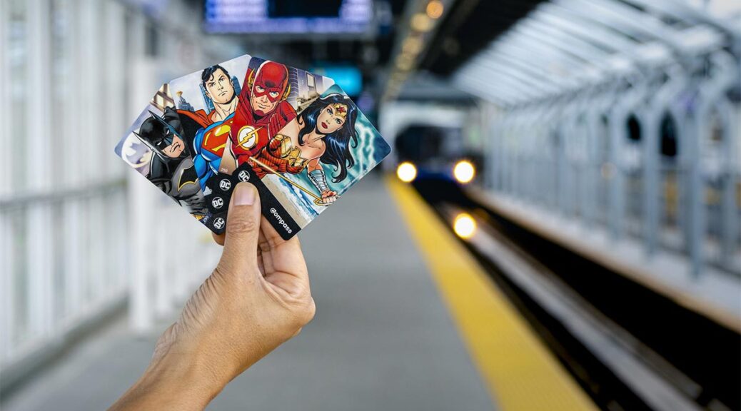 TransLink x DC Super Hero Compass Cards