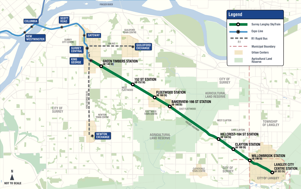 Expo Line extension map