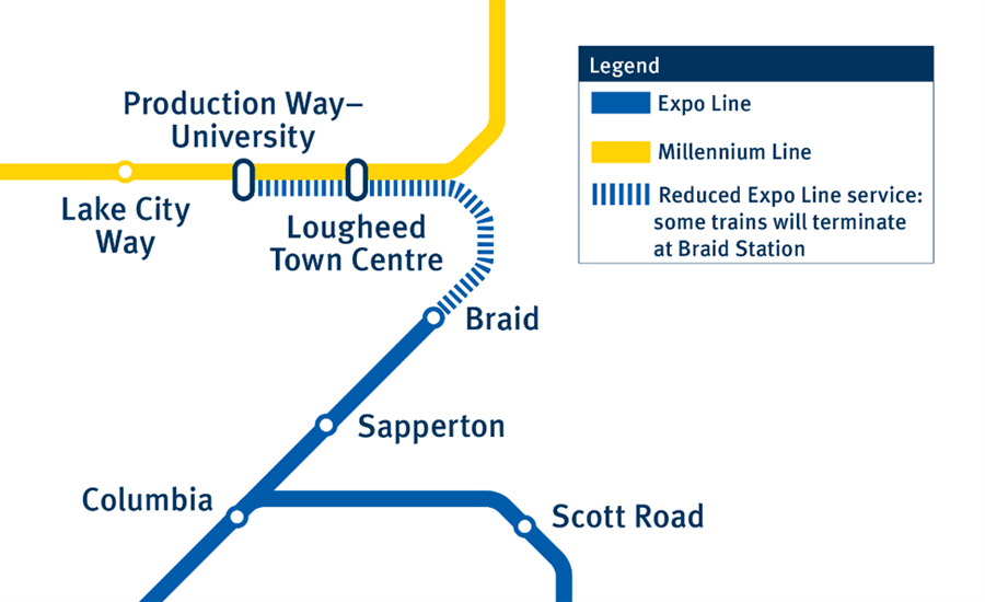 TransLink - SkyTrain Expo Line changes