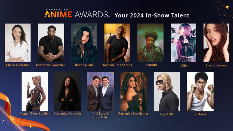 Celebrity lineup revealed for 2024 Crunchyroll Anime Awards Neon Sakura