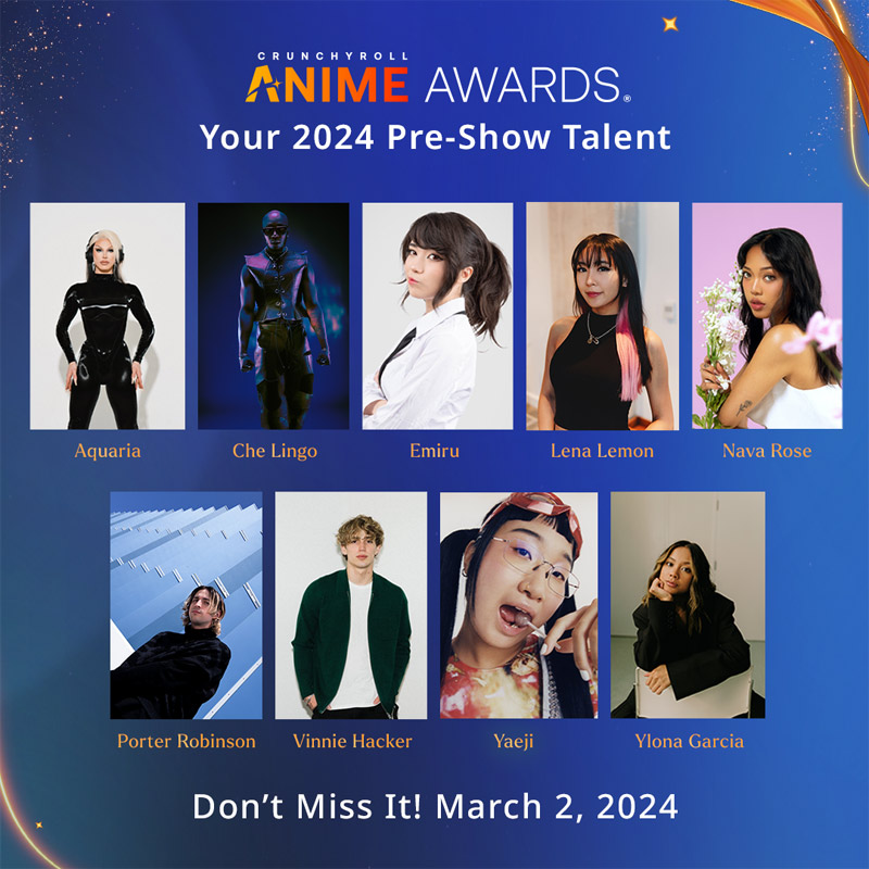 Crunchyroll Anime Awards 2024 - Pre-show Talent