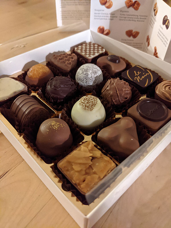 Läderach pralines