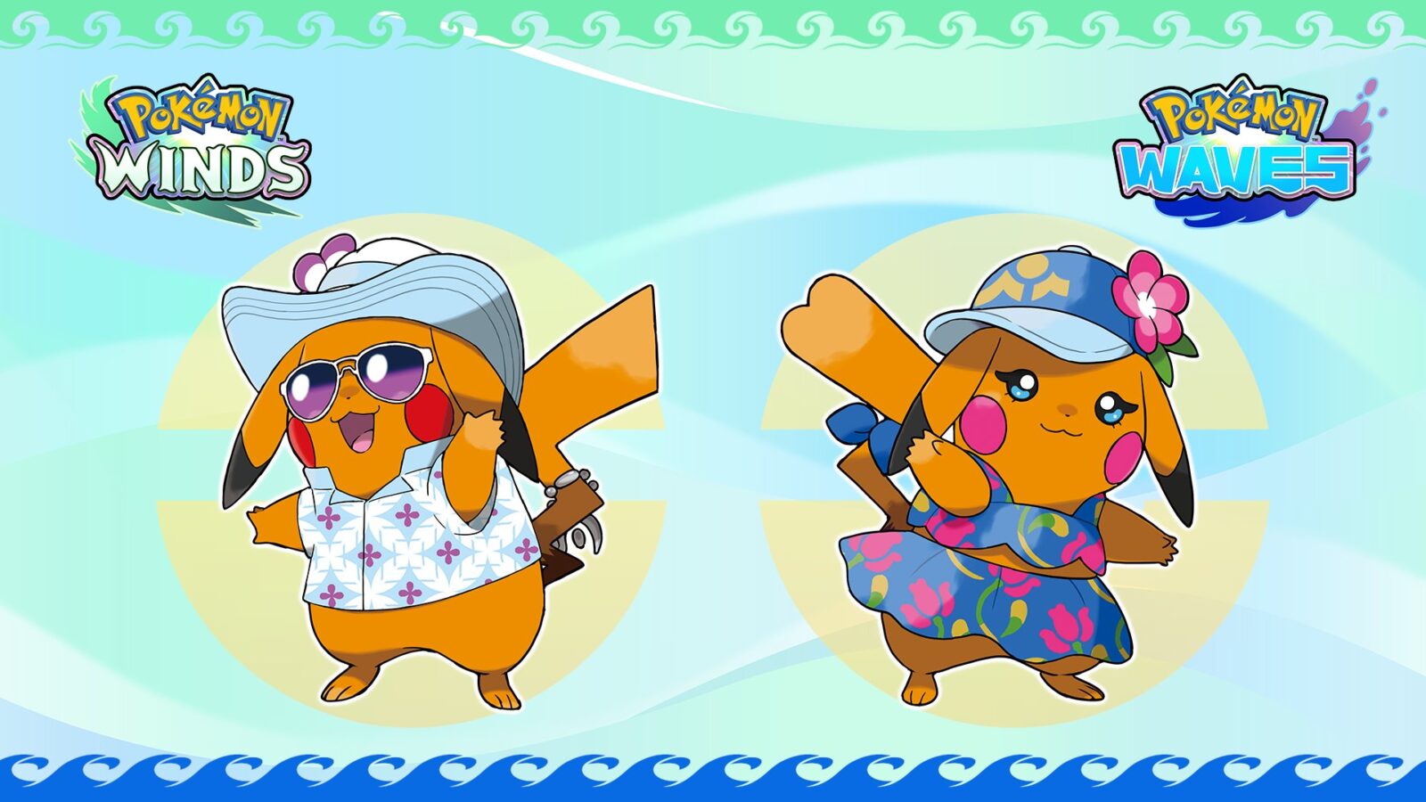 Pokémon Winds and Pokémon Waves - Pikachu