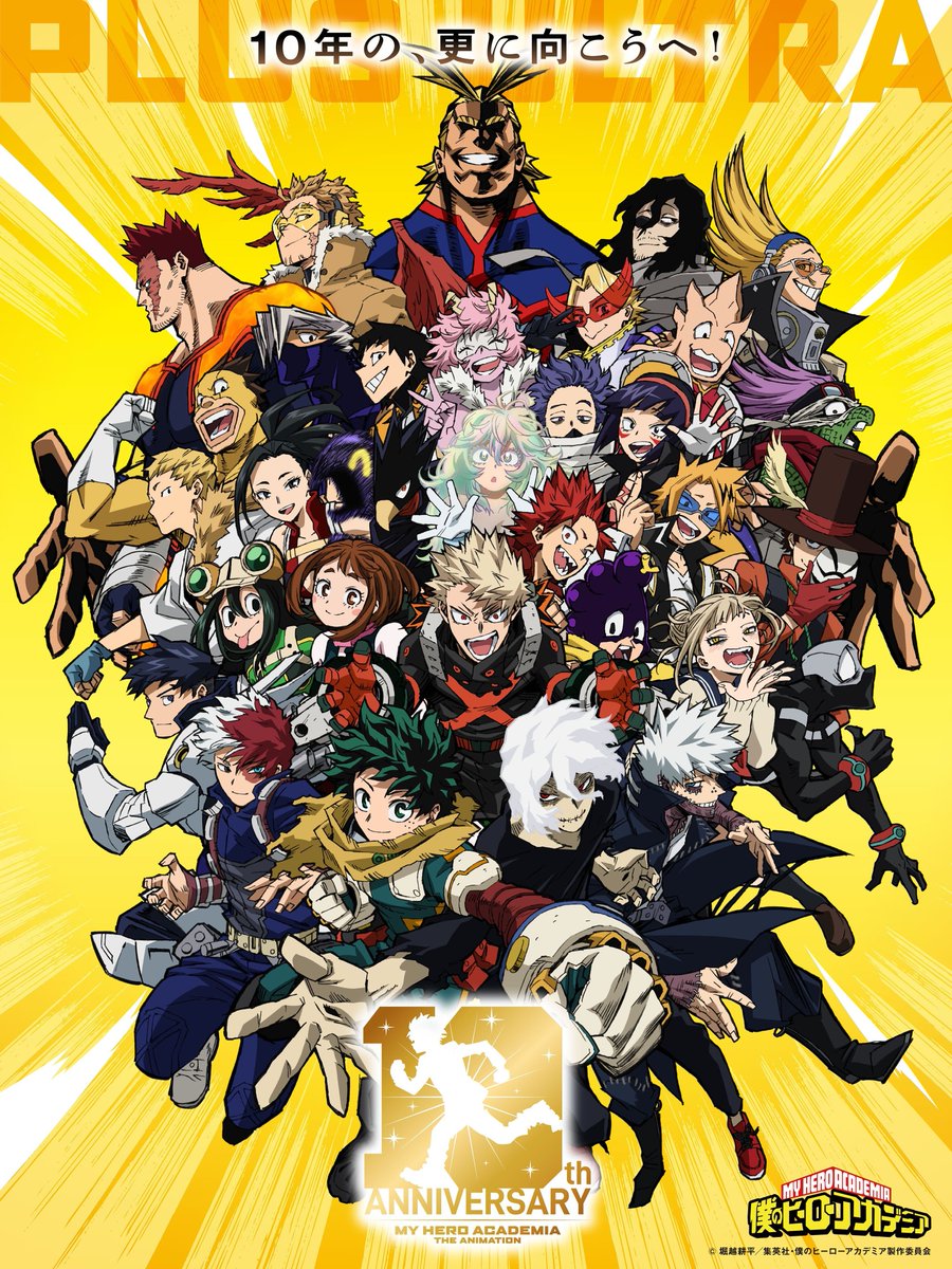 My Hero Academia 10th Anniversary Characters